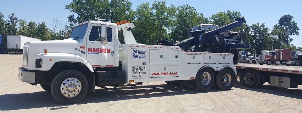 Towing Service Truck White