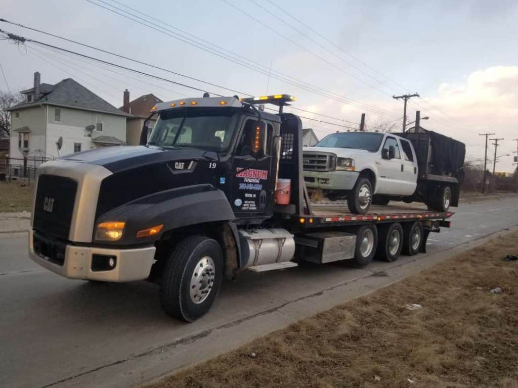 Black Tow Truck