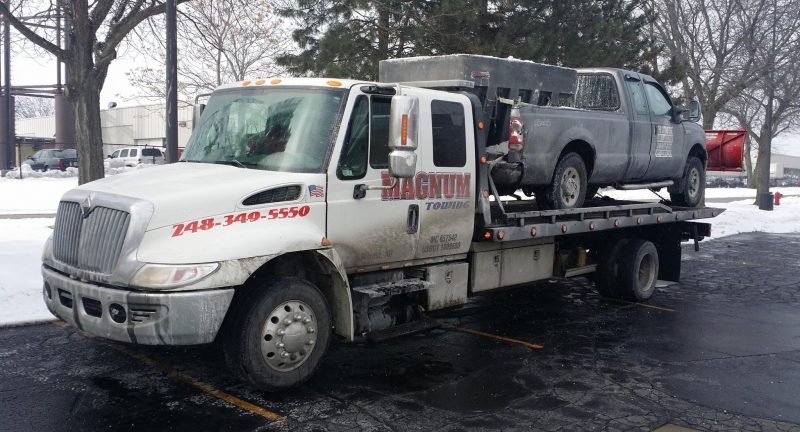 Tow truck Service winter Wixom